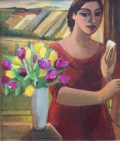 Dziewczyna z tulipanami